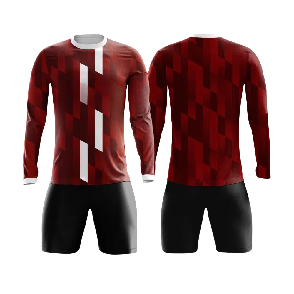 Sublimation custom made uniform jersey long sleeve